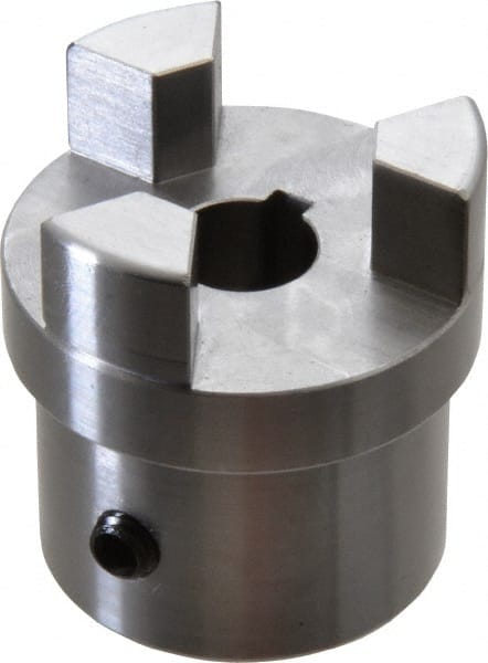 Flexible Coupling Half: Steel, 0.625" Pipe, 3.69" OAL