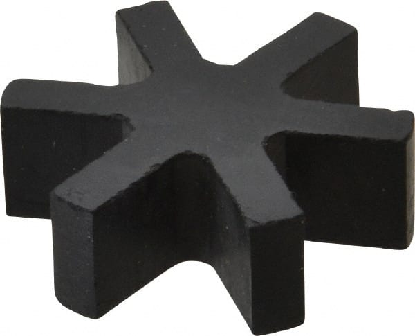 Flexible 3-Jaw Coupling Insert: Rubber, 3/8" Pipe