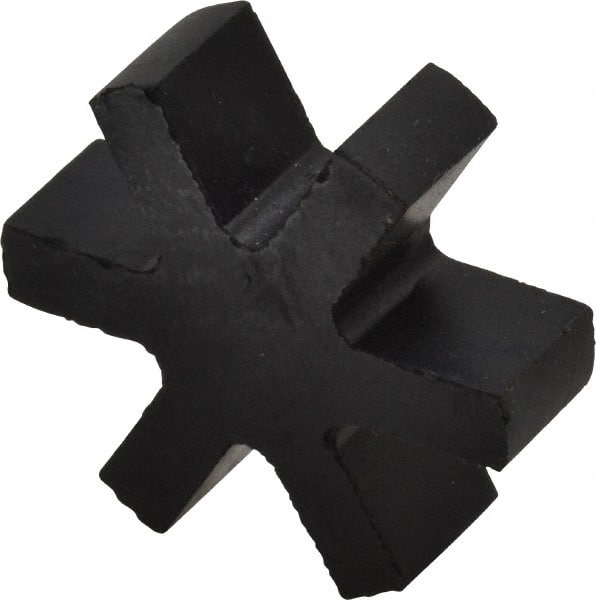 Flexible 3-Jaw Coupling Insert: Rubber, 1/2" Pipe