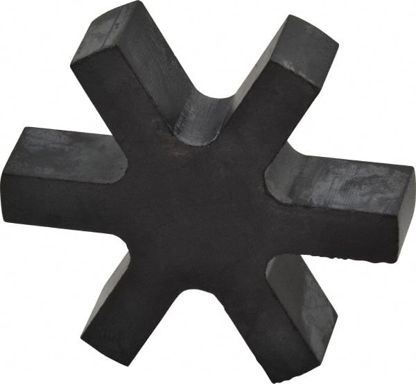 Flexible 3-Jaw Coupling Insert: Rubber, 3/4" Pipe