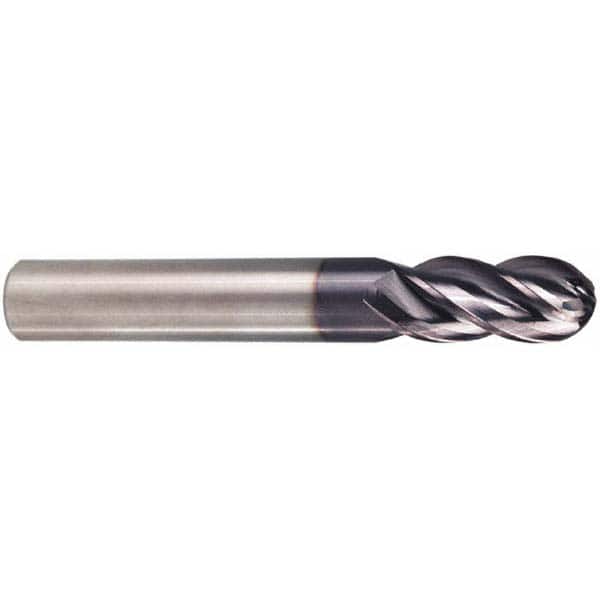 Carbide 2 Flute Ball Nose End Mill 1.5mm 0.75mm Radius AlTiN Coated 