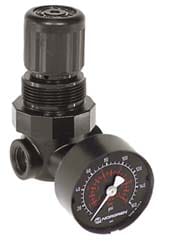 Norgren R07-100-RNLA Compressed Air Regulator: 1/8" NPT, 300 Max psi, Miniature Image