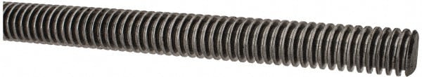 Keystone Threaded Products 1/2-10LH Threaded Rod: 1/2-10, 3 Long, Low Carbon Steel, Grade C1018 Image