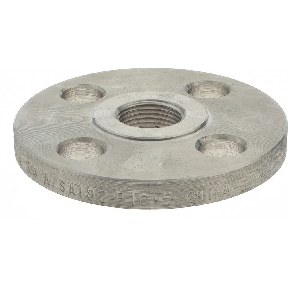 3/4" Pipe, 3-7/8" OD, Stainless Steel, Threaded Pipe Flange