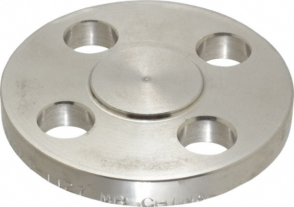 Merit Brass A435BL-08 1/2" Pipe, 3-1/2" OD, Stainless Steel, Blind Pipe Flange Image