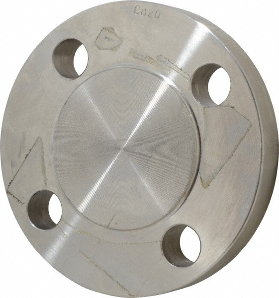 1-1/4" Pipe, 4-5/8" OD, Stainless Steel, Blind Pipe Flange