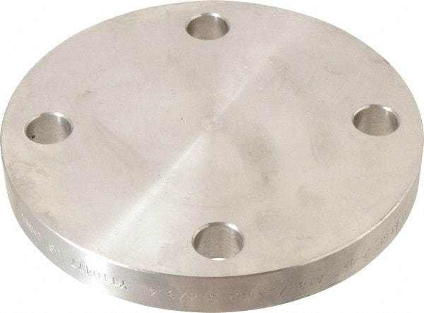 Merit Brass A435BL-40 2-1/2" Pipe, 7" OD, Stainless Steel, Blind Pipe Flange 