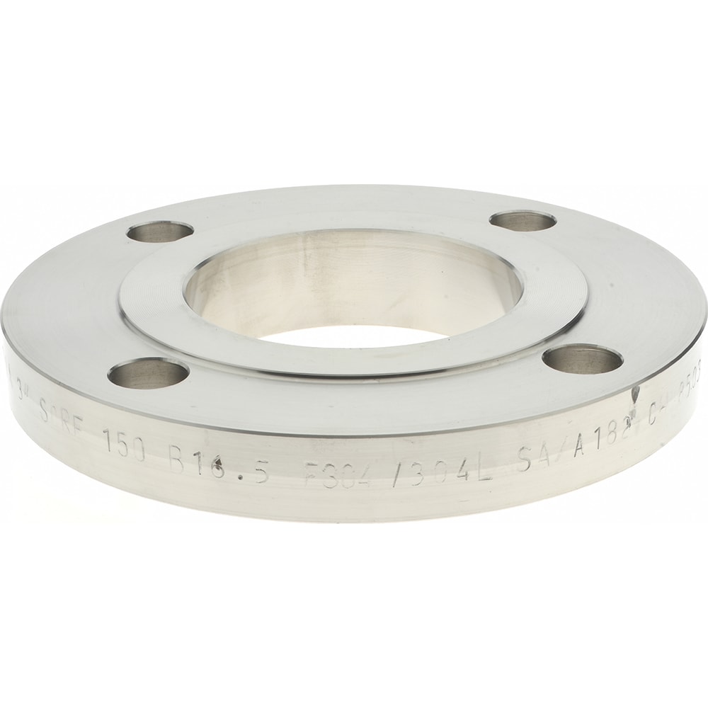 3" Pipe, 7-1/2" OD, Stainless Steel, Slip On Pipe Flange