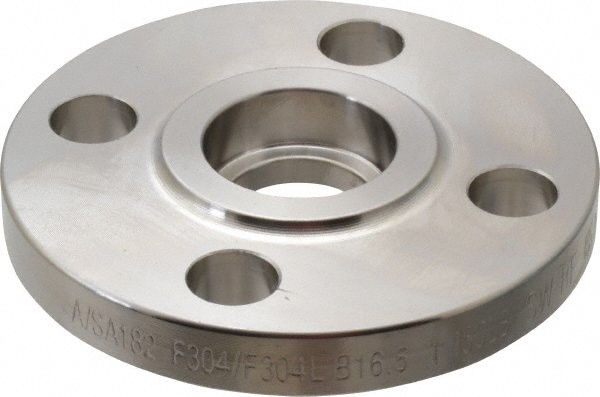 Merit Brass A453L-16 1" Pipe, 4-1/4" OD, Stainless Steel, Socket Weld Pipe Flange Image