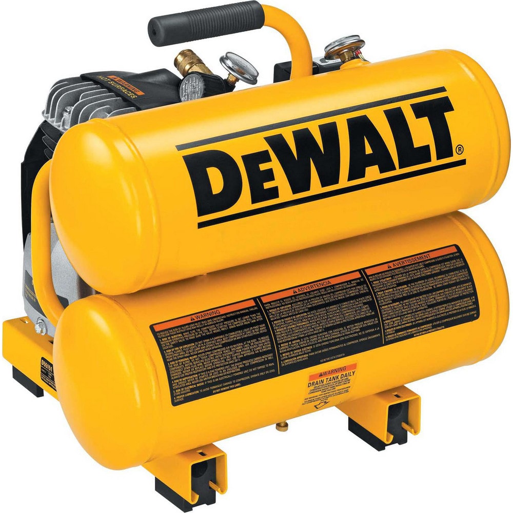 1.1 HP, 3.2 CFM at 100 psi Dewalt Twin Stack Compressor