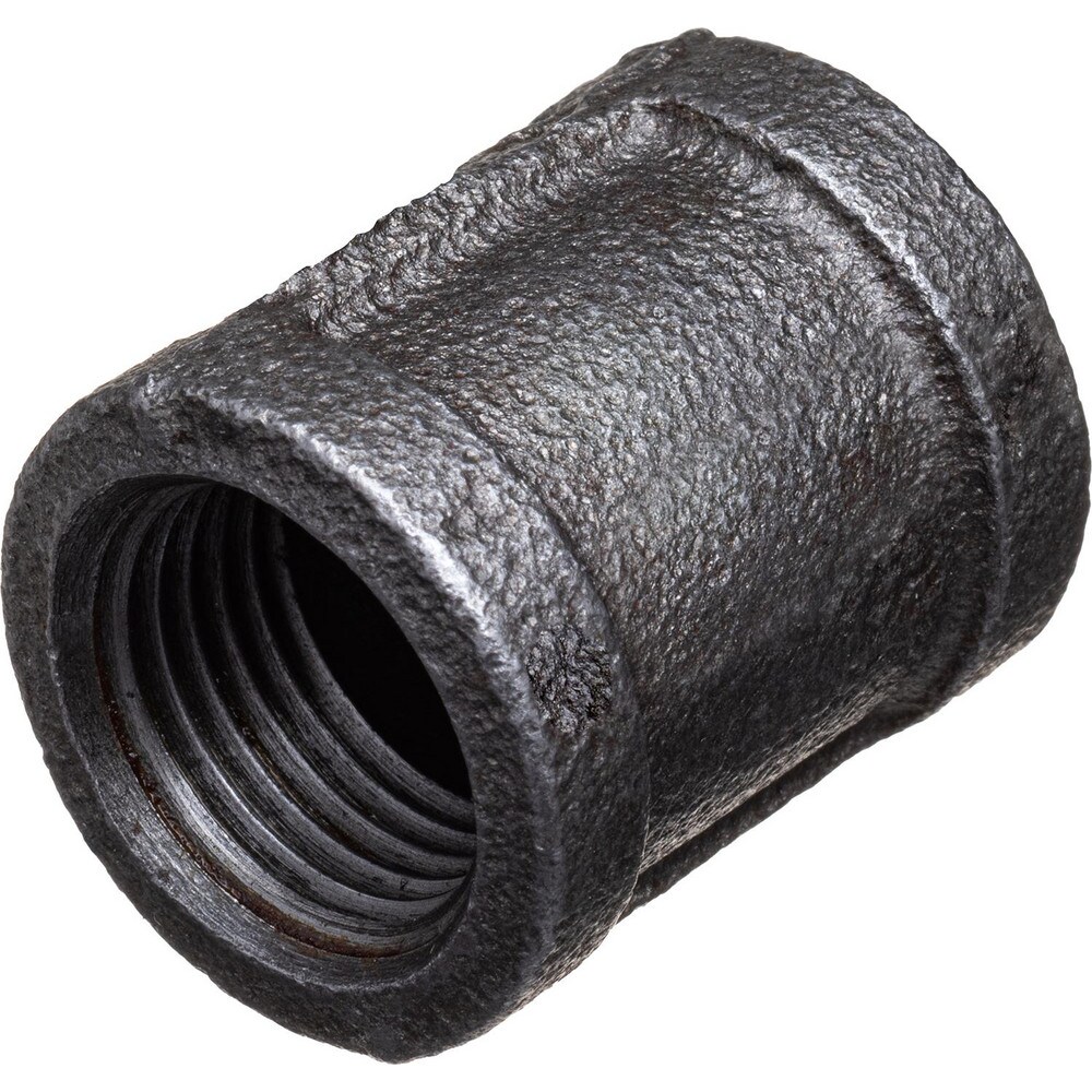 Black Pipe Fittings; Fitting Type: Coupling ; Fitting Size: 1/8" ; Material: Malleable Iron ; Finish: Black ; Fitting Shape: Straight ; Thread Standard: NPT