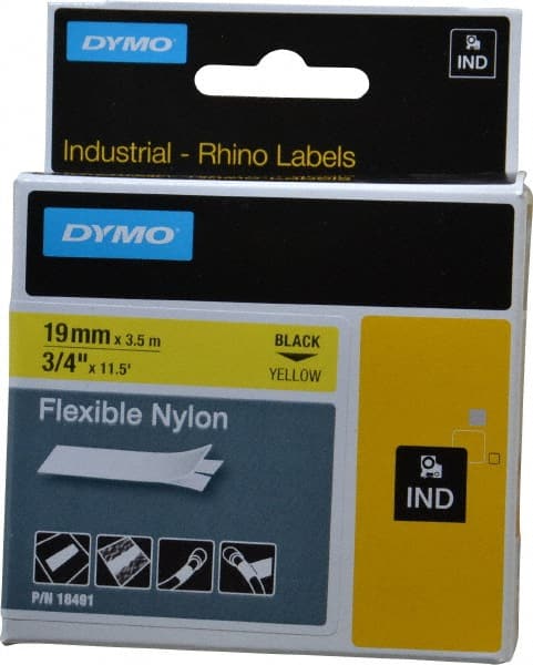 Flexible Tape: 11.5', Nylon, Yellow
