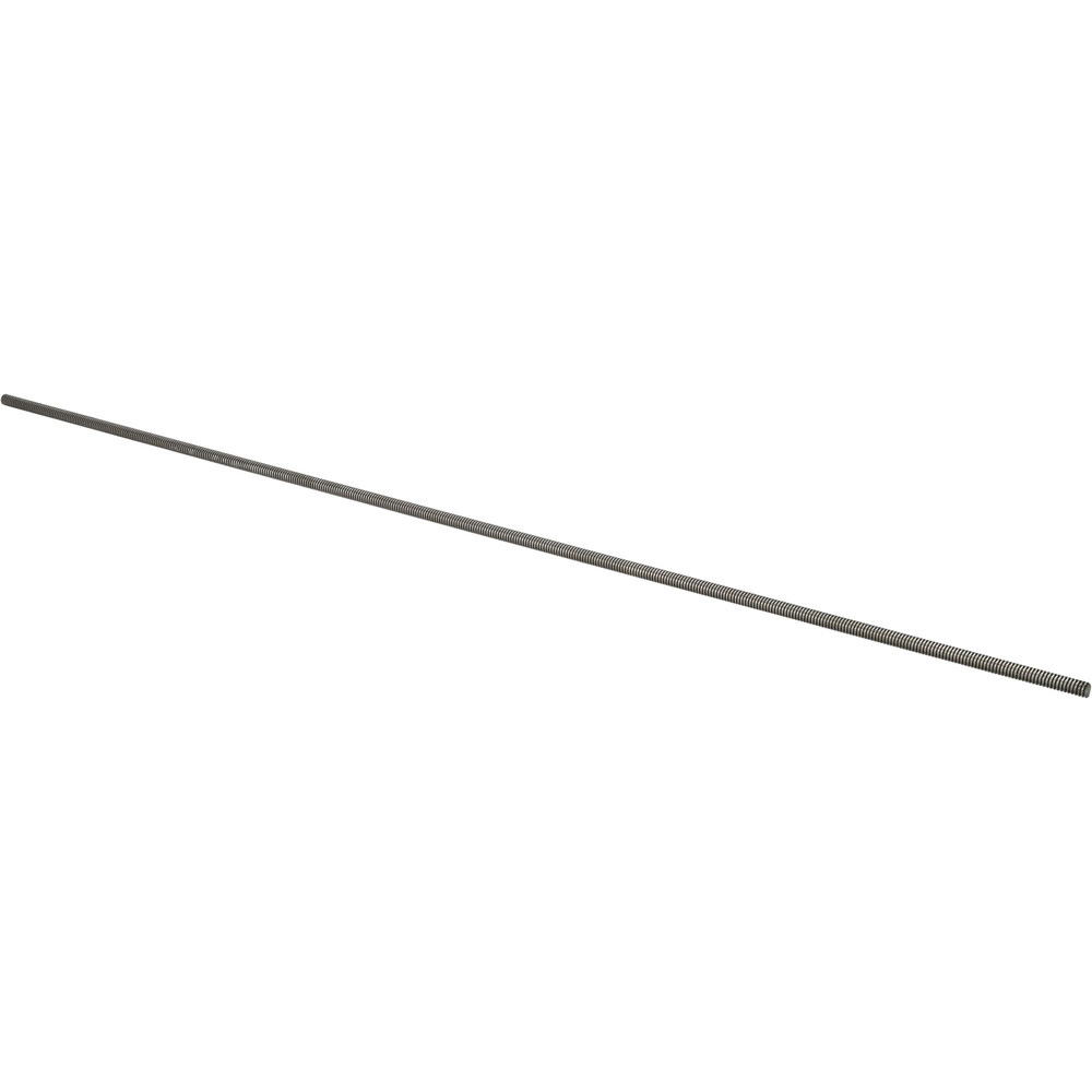 General-Purpose Threaded Rod: 1-1/8-7, 3' OAL, Stainless Steel, Plain Finish - UNC, Right Hand Thread, Grade 304