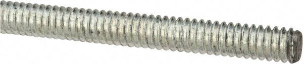 Threaded Rod: 1/4-20, 2' Long, Low Carbon Steel