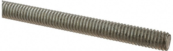 Threaded Rod: 5/16-18, 2' Long, Low Carbon Steel