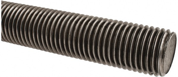 Made in USA 11215 Threaded Rod: 1-1/4-7, 2 Long, Low Carbon Steel Image