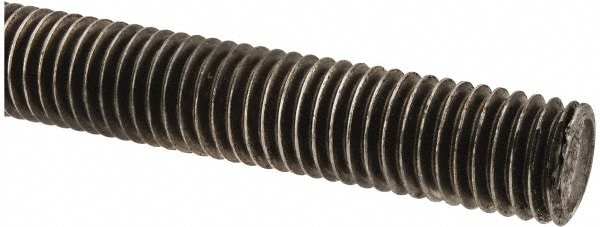 Made in USA 1123 Threaded Rod: 9/16-12, 3 Long, Low Carbon Steel Image