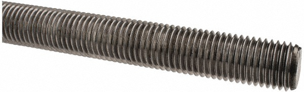 Metric Threaded Rod: M20, 1.00 m OAL, Low-Carbon Steel, Plain & Oil Finish - UNC, Right Hand Thread, Grade 1008