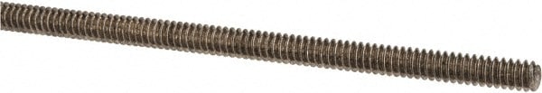 Made in USA 13303 Threaded Rod: #6-32, 3 Long, Stainless Steel, Grade 304 (18-8) Image