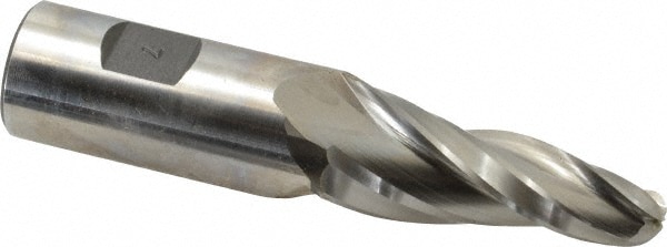 Made in USA BR-809 Tapered End Mill: 7 ° per Side, 1/2" Small Dia, 2-1/4" LOC, 3 Flutes, High Speed Steel, Ball End Image