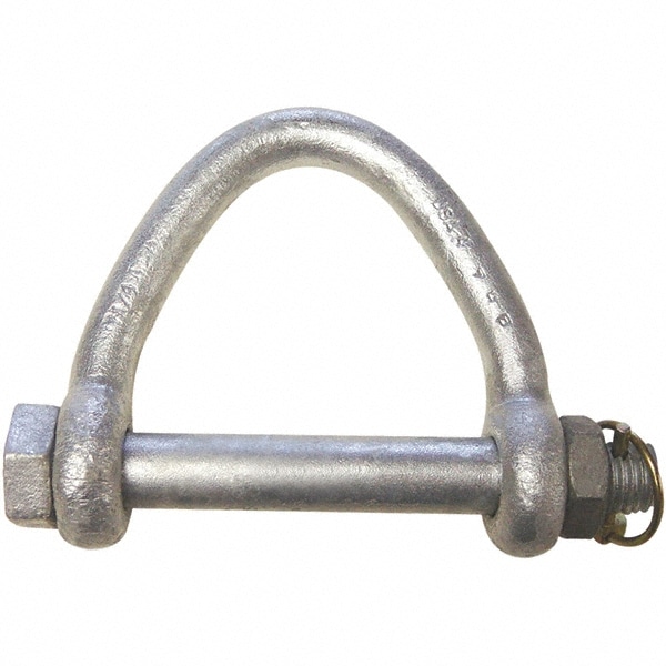 D-Shackle: Bolt Pin, 19,000 lb Working Load Limit