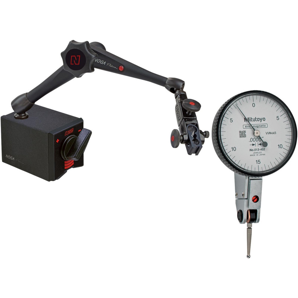 Indicator Positioners & Holders; Arm Style: Articulated Arm ; Adjustment Type: Knob ; Base Mount Type: Weighted ; Material: Aluminum ; Includes Base: Yes ; Base Type: V-Grooved