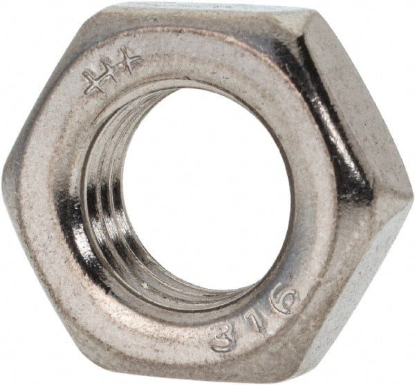 Value Collection VT3214PS 7/16-20 UNF Stainless Steel Right Hand Hex Jam Nut 