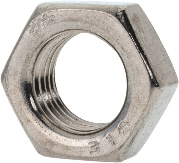 Value Collection R56001394 1/2-20 UNF Stainless Steel Right Hand Hex Jam Nut Image