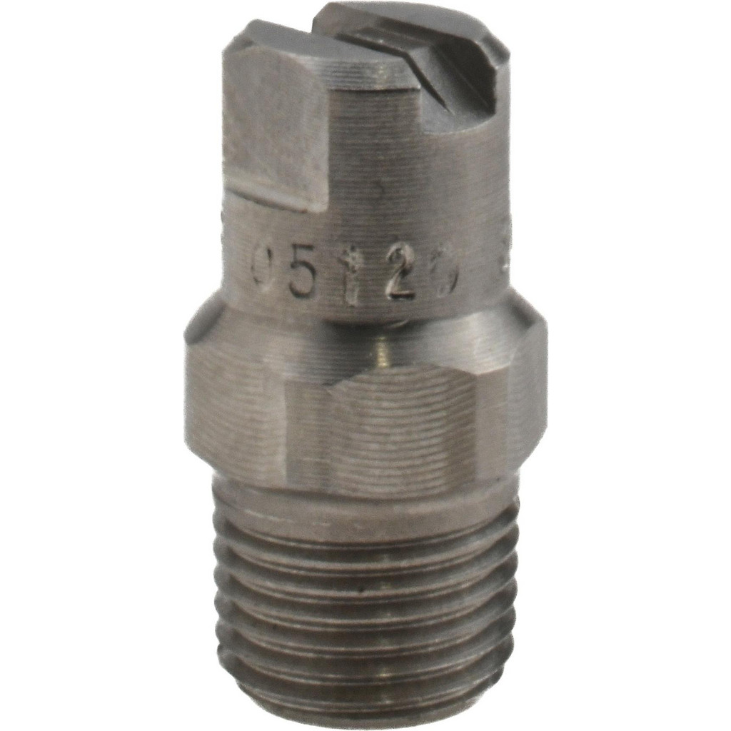 Bete Fog Nozzle Stainless Steel Standard Fan Nozzle: 1/8" Pipe, 120 deg Spray Angle - Male Connection, 0.79 GPM at 100 psi, 0.0570" Orifice