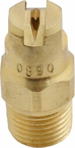 Brass Standard Fan Nozzle: 1/8" Pipe, 90 ° Spray Angle