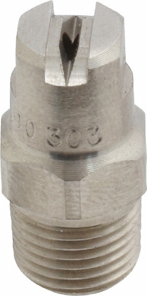 Stainless Steel Standard Fan Nozzle: 1/8" Pipe, 90 ° Spray Angle