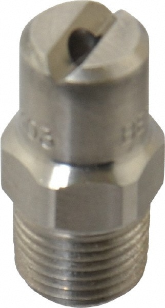 Stainless Steel Standard Fan Nozzle: 1/8" Pipe, 65 ° Spray Angle