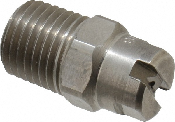 Stainless Steel Standard Fan Nozzle: 1/4" Pipe, 30 ° Spray Angle