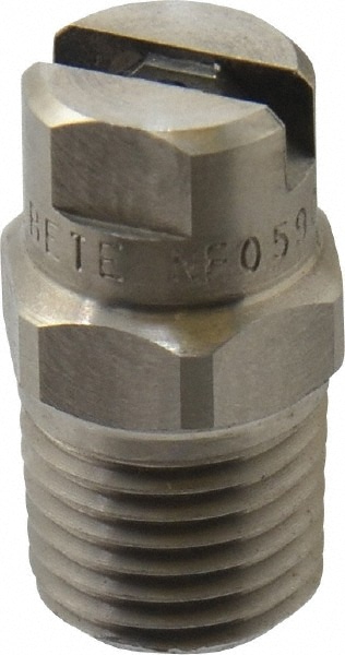 Stainless Steel Standard Fan Nozzle: 1/4" Pipe, 90 ° Spray Angle