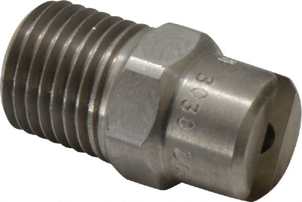 Bete Fog Nozzle 1/4NF3030@5 Stainless Steel Standard Fan Nozzle: 1/4" Pipe, 30 ° Spray Angle 