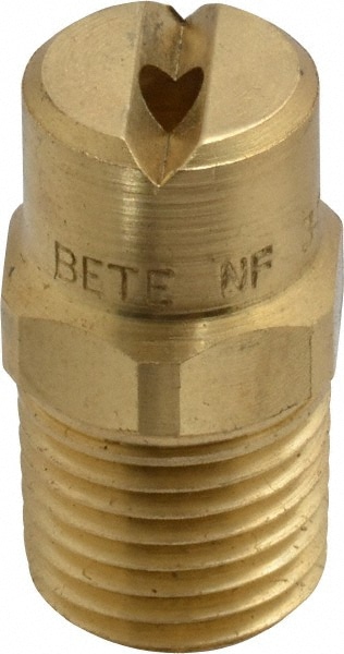 Brass Standard Fan Nozzle: 1/4" Pipe, 65 ° Spray Angle