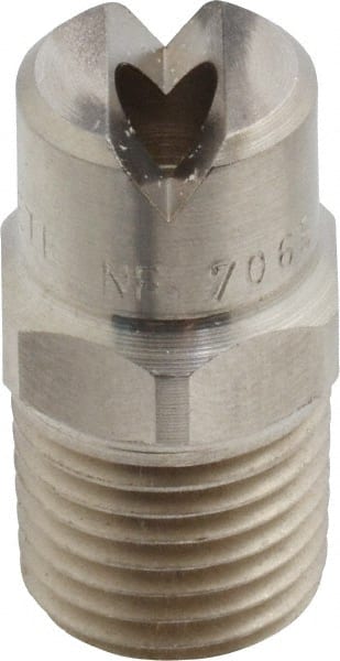 Bete Fog Nozzle 1/4NF7065@5 Stainless Steel Standard Fan Nozzle: 1/4" Pipe, 65 ° Spray Angle 
