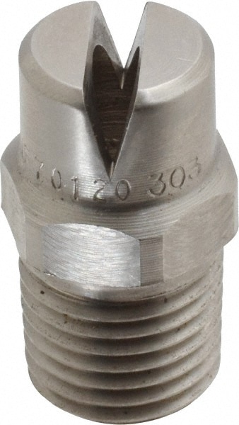 Stainless Steel Standard Fan Nozzle: 1/4" Pipe, 120 ° Spray Angle