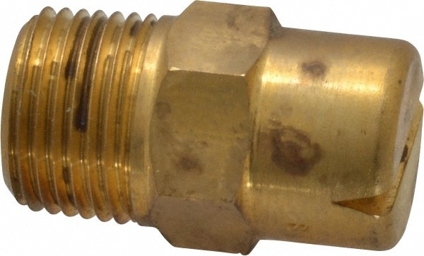 Brass Standard Fan Nozzle: 3/8" Pipe, 120 ° Spray Angle