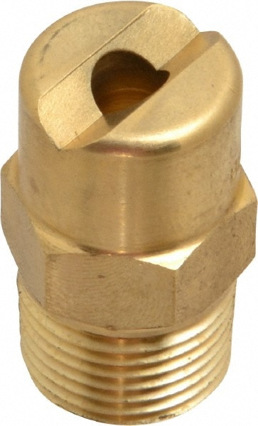 Brass Standard Fan Nozzle: 3/8" Pipe, 30 ° Spray Angle