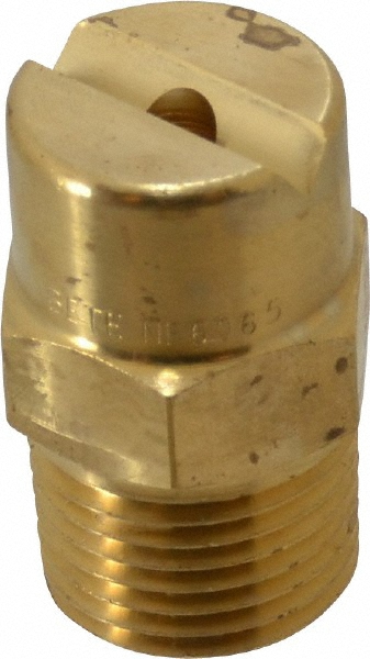 Brass Standard Fan Nozzle: 1/2" Pipe, 65 ° Spray Angle