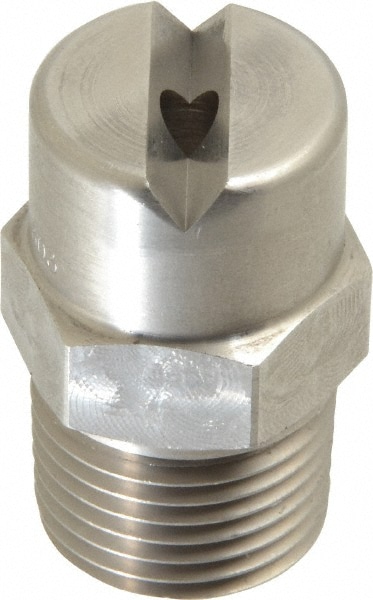 Bete Fog Nozzle 1/2NF6065@5 Stainless Steel Standard Fan Nozzle: 1/2" Pipe, 65 ° Spray Angle Image