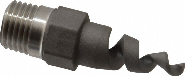 Stainless Steel Full Cone Spiral Spray Nozzle: 1/4" Pipe, 120 ° Spray Angle