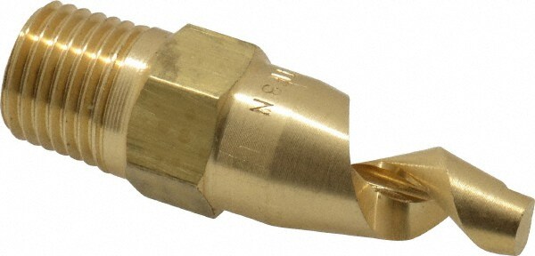 Brass Hollow Cone Nozzle: 1/4" Pipe, 50 ° Spray Angle