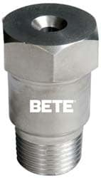 Brass Maximum Free Passage Nozzle: 3/8" Pipe, 60 ° Spray Angle
