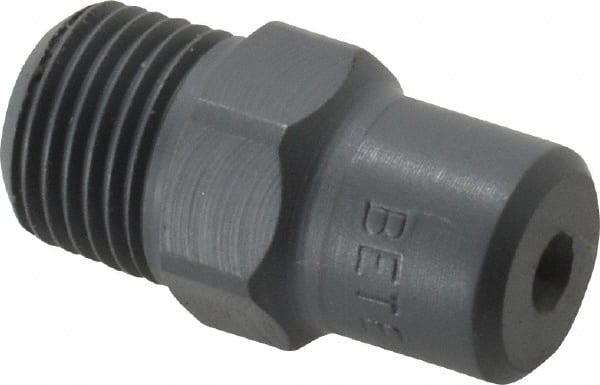 Bete Fog Nozzle 1/8WL-1/4 60@1 Polyvinylchloride Low Flow Whirl Nozzle: 1/8" Pipe, 60 ° Spray Angle 