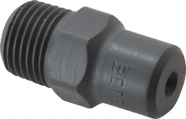 Bete Fog Nozzle 1/8WL-1/4 60@1 Polyvinylchloride Low Flow Whirl Nozzle: 1/8" Pipe, 60 ° Spray Angle Image