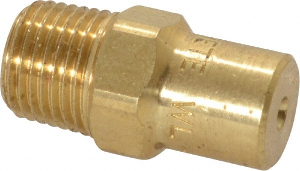 Brass Low Flow Whirl Nozzle: 1/8" Pipe, 60 ° Spray Angle