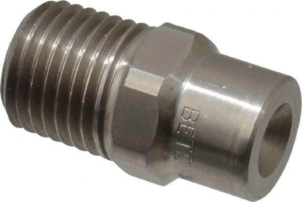 Bete Fog Nozzle 1/4WL1-1/2 90@5 Stainless Steel Low Flow Whirl Nozzle: 1/4" Pipe, 90 ° Spray Angle 