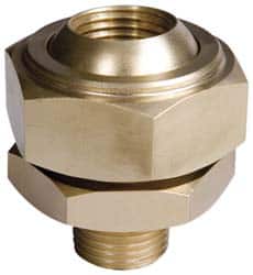 Bete Fog Nozzle 1/4X1/4SJ@5 Stainless Steel Adjustable Swivel Joint Nozzle: 1/4" Pipe, 40 to 70 ° Spray Angle 